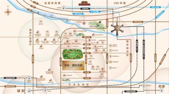 绿地国际花都商业位置图